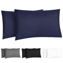 DiULi Pillow Cases, 2Pcs Ultra-Soft Polyester Pillow Covers Elastic band Microfibre pillow sheet Breathable Fade & Wrinkle Resistant Pillowcases