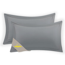 Humra London 2 Pack 100% Brushed Microfiber 1800 Oxford Pillowcases, Stain Fade and Wrinkle Resistant, Soft and Cozy Oxford Pillow Cases | Hotel