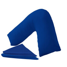 NURBAY V Shaped Pillowcase cover 100% Polycotton V pillow case cover - Neck & Back Support Orthopaedic Pregnancy Nursing V shape Pillow case cover