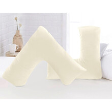 Luxury Microfiber V-Shaped Pillowcase ? Ultra Soft, Breathable & Wrinkle-Resistant ? Support Pillow Cover for Pregnancy, Nursing & Orthopedic Comfort