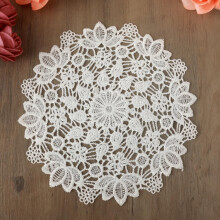 White Vintage Crochet Doilies 6 Inches Round Cotton Handmade Lace Placemats Doilies For Tables Kitchen Dining Room Party Wedding Birthday Dressers