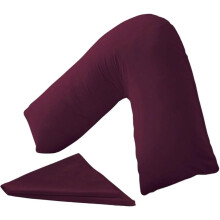 Nutra Nerd V Shaped Pillowcase cover - 100% Polycotton V pillowcase cover - Neck & Back Support Orthopaedic Pregnancy Nursing V shape Pillow case