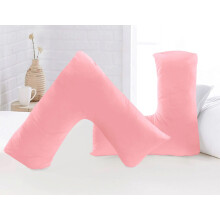 Luxury Microfiber V-Shaped Pillowcase ? Ultra Soft, Breathable & Wrinkle-Resistant ? Support Pillow Cover for Pregnancy, Nursing & Orthopedic Comfort