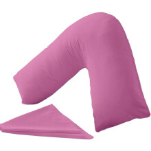 Nutra Nerd V Shaped Pillowcase cover -100% Polycotton V pillowcase cover - Neck & Back Support Orthopaedic Pregnancy Nursing V shape Pillow case cover