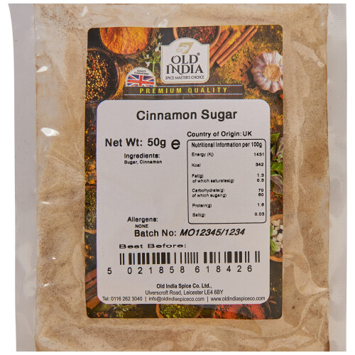 Old India Cinnamon Sugar 50g 1