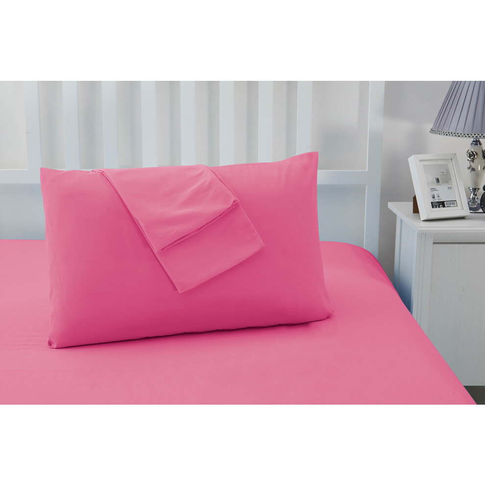 Sonia Moer Super Soft Brushed Microfibre Pillowcases - Non Iron Breathable Hypoallergenic Pillowcases Set Of 2- Pink