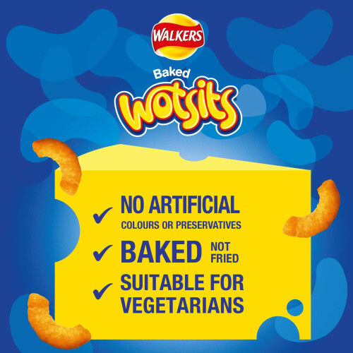 Walkers Walkers Wotsits Really Cheesy Multipack Snacks Crisps 12x16.5g 1