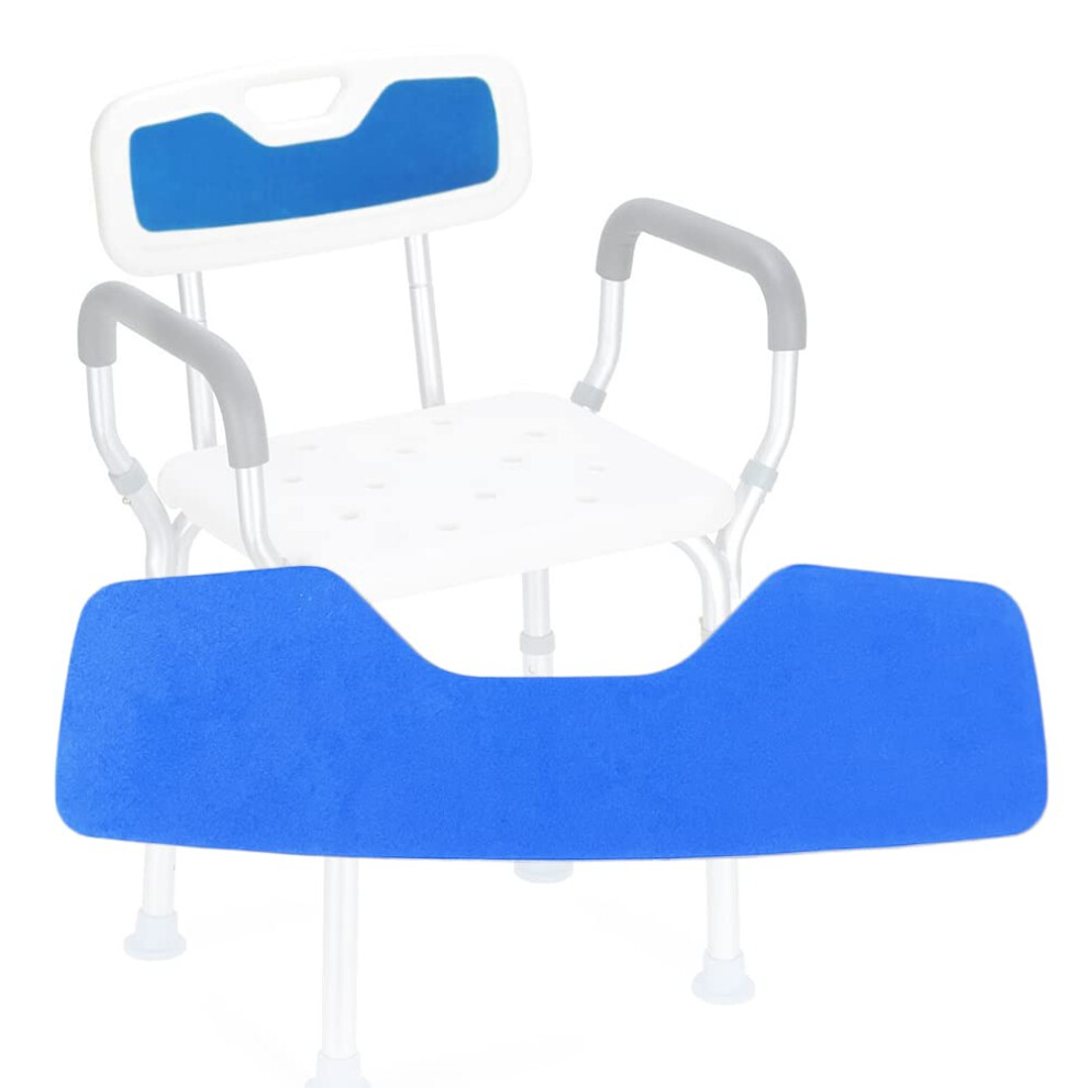 Mesinurs Shower Chair Back Mat, Bath Stool Backrest Non-Slip Cushion Eva Foam Pad With Adhesive For Handicap, Disabled, Elderly (Back)