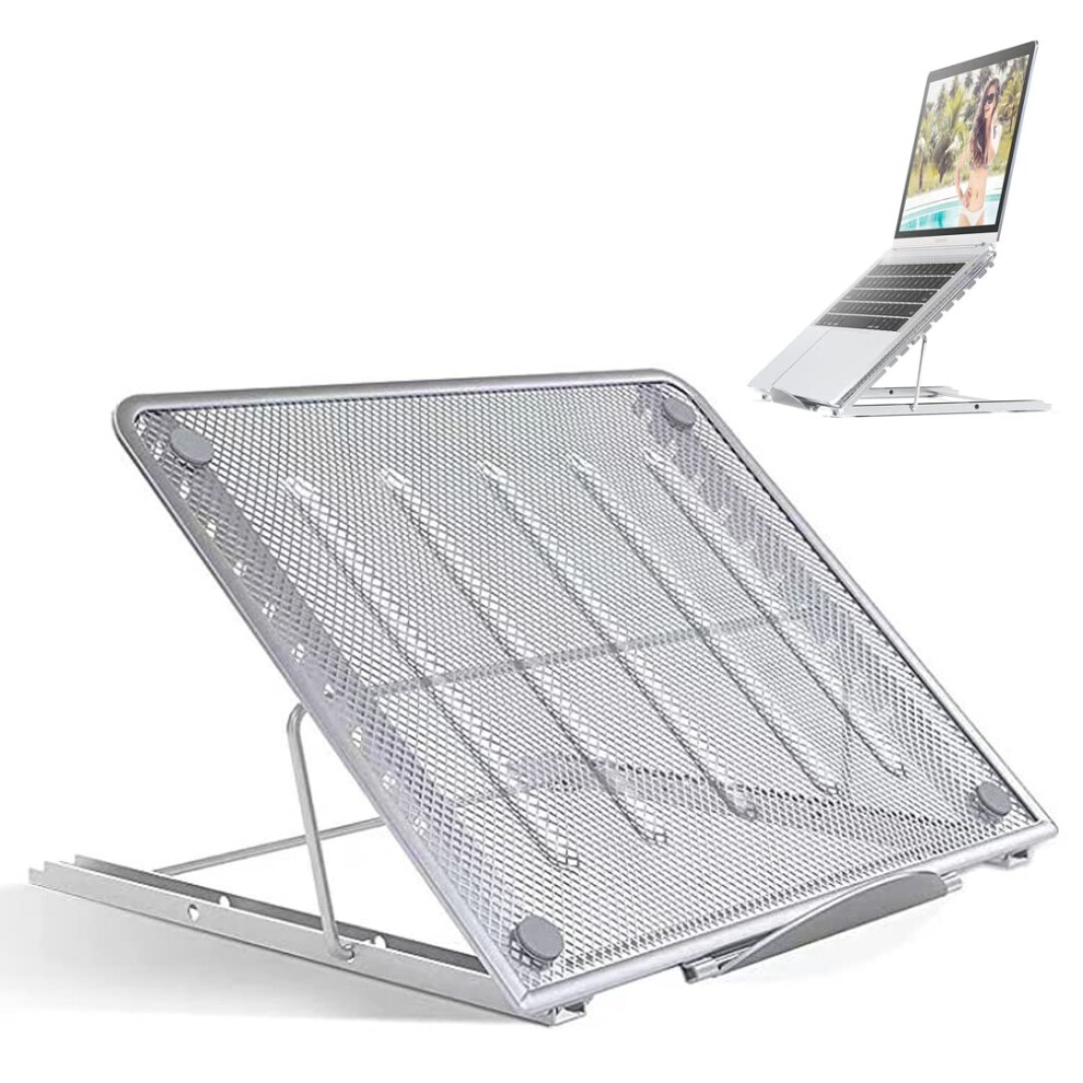 Bstmome Laptop Stand,Foldable Portable Ventilated Desktop Laptop Holder,Universal Lightweight & Adjustable Ergonomic Tray Mount Compatible With 5051225152987