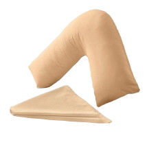 NURBAY V shaped pillowcase cover -100% Polycotton Back & Neck Support Orthopaedic Pregnancy |Nursing V Pillowcase covers only- Envelope Closure