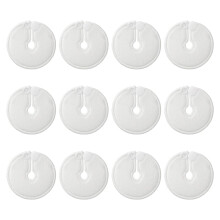 Hsthe Sea 12 Pieces G Tube Pad Holders Reusable Feeding Tube Supplies For Feeding Support Abdomen Button Cover Breastfeeding Nursing (White)