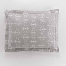 douceur d'int?rieur, Flat Ruffle Pillowcase 50 x 70 cm Natural, 100% Cotton, Aristide