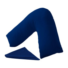 URBAN GROOVE V Shaped Pillowcase Cover Plain Polycotton Back & Neck Support Orthopaedic/Pregnancy/Nursing Pillowcase Cover - V Pillow case cover only
