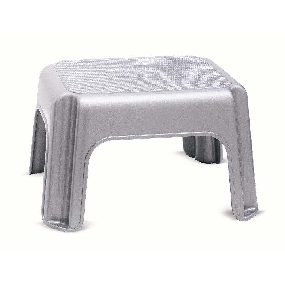 Addis Step Stool Solid, Metallic 1 510044 Silver
