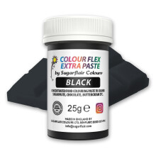 Colour Flex Black Food Colouring Paste - Extra Concentrated, Vibrant Food Colouring For Buttercream, Chocolate, Sugar Paste, Icing, Fondant, Royal