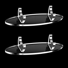 Haohai 2 Pieces Acrylic Pen Holder Display Stand, Pen Stand Makeup Brush Rack, Acrylic Stationery Pen Holder Display Stand, Fountain Pen Display Rack