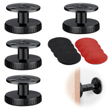 HhBdy Headboard Stoppers Black Bedside Fixer 4Pcs Headboard Fixings Adjustable 27-40 mm Sofa Support Stoppers Strong Load-Bearing Capacity Anti-Sway