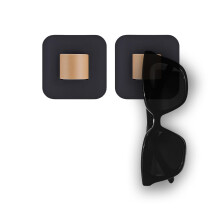 2 Pack Stylish Short Sunglasses Organizer, Wall Mounted Glasses Stand and Holder for Hanging Glasses, Sunglasses Storage Rack Wall, Space-Saving