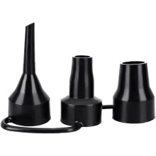 Black Air Pump Replacement Nozzles, Plastic Pump Nozzles, 3 Sizes Inflatable Pump Nozzles Head, Air Pump Inflator Adaptor Accessory for Partial Air