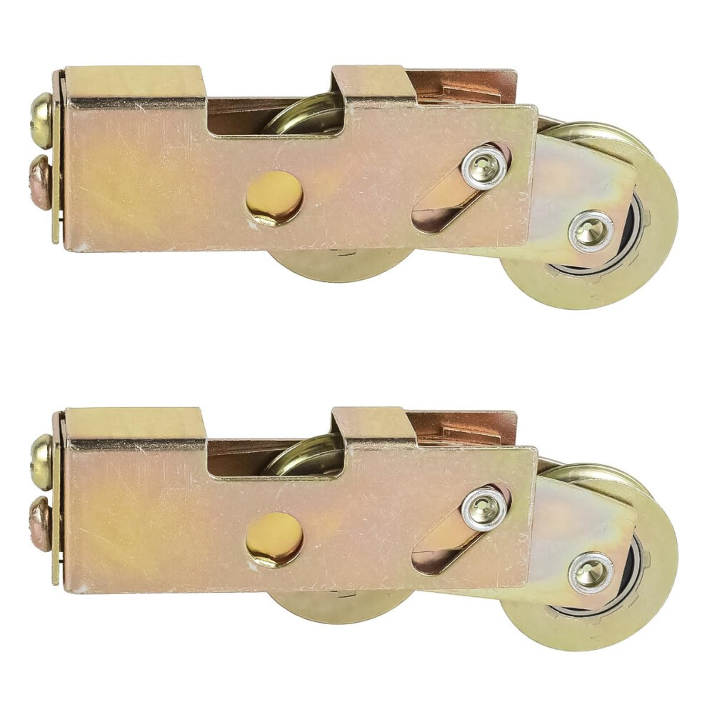 Namvo 2Pcs Sliding Patio Door Rollers Tandem Roller Assembly Replacement Sliding Glass Door Rollers Steel Ball Bearing Wheel Replacement For Smooth 5051225155391