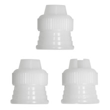 PME Icing Bag Adaptors Set of 3, White,6.5 x 2 x 9 cm
