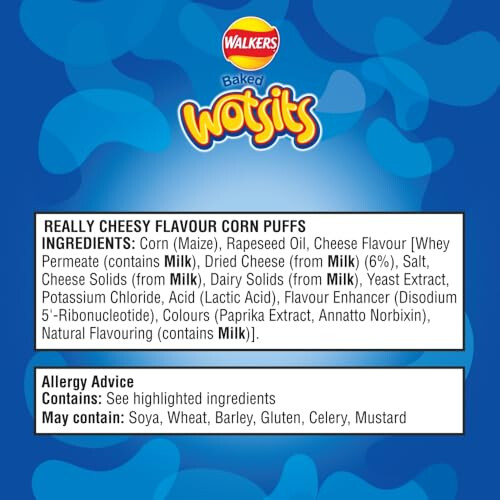 Walkers Walkers Wotsits Really Cheesy Multipack Snacks Crisps 20x16.5g 2