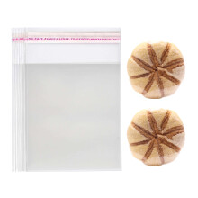 Dakoufish Self Sealing Cellophane Bags,4x4 Inches 100 Pcs Cookie bags Cellophane Treat Bags For Candy,Dessert,Bakery,Gift Giving or Party Favors