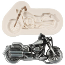 MINFEIDMS Motorcycle Fondant Moulds Motorcycle Chocolate Silicone Mould for Cake Decoration Cupcake Topper Chocolate Candy Polymer Clay Gum Paste