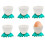 Egg Cups Cartoon Egg Holders Soft Hard Boiled Egg Cups for Breakfast Brunch Soft Boiled Egg (Green) 1