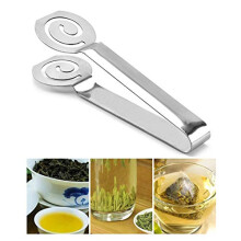 Tea Bag Squeezer and Strainer - Coffee Bag Tong Clamp Holder Clip for Kitchen and Bar Tools