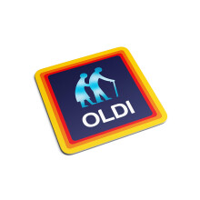 Oldi Coaster - Birthdays Christmas Funny Gift Presents Celebration Novelty Old Joke Idea Relatives (White)