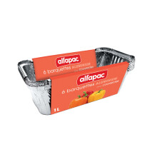 Alfapac ? 6 Aluminium Foil Containers 1L Deep with Lid