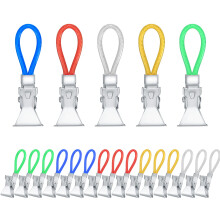 20Pcs Tea Towel Hanging Clips, 5 Colors Metal Tea Towel Storage Clip, Multicolour Bath Towels Clothes Peg for Homes Beach Bathroom (Blue Green Red