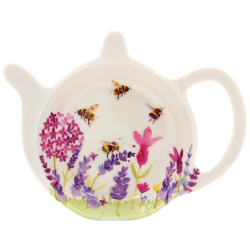 Lavender and Bees Melamine Tea Caddy