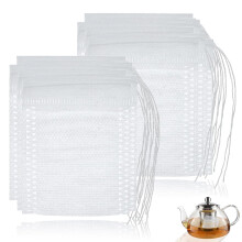 Reusable Empty Tea Bags - 30 Pcs, 9 X 7 cm, Brew & Spice Bags for Loose Tea & Cooking