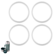 4pcs Gasket Replacement for Stanley Classic 24oz Food Jar, Silicone Sealing Ring Gaskets Seal Parts Leak-Proof Water Bottle Lid O Ring Replacement