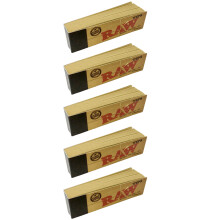 250 Raw Rolling Papers Filter Tips ? 5 Booklets of 50 Standard Size Vegan