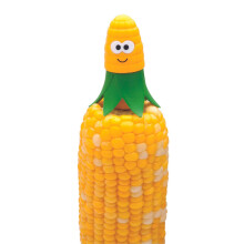 Joie Kitchen Gadgets Corn Star Cob Holders 2 Sets, Stainless Steel, Yellow