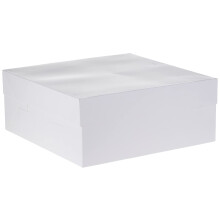 Mason Cash 12? White Cake Boxes | Square Cake Boxes for Transporting & Storing Cakes, Treats & Chocolates | Fits 12? Baking Drums & Boards | Ideal for