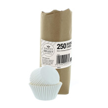 Culpitt Select White Baking Cases, Greaseproof Paper Baking Cups, 50mm Cupcake Cases - Extra Large Pack of 250- Packaging May Vary