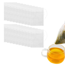 NAYAGOGO 100 Pcs Tea Bags Empty, Empty Tea Bags, White Disposable Tea Filter Bags, Drawstring Seal Tea Bag, for Tea, Cooking, Soaking Medicinal