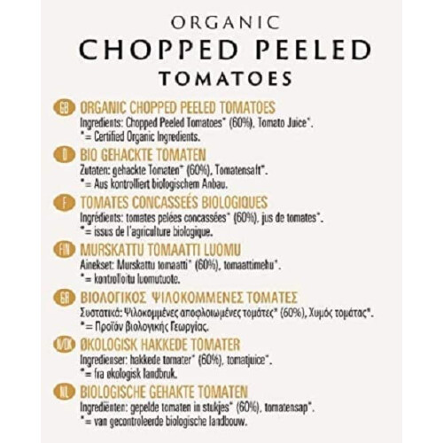 Biona Organic Chopped Tomatoes, 4 x 400g 2