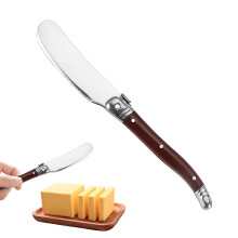 Watlikeup 1PCS Butter Knife Spreader,Brown Butter Knives,Durable Stainless Steel Butter Cutter,Butter Spreader for Smooth Spreading Butter