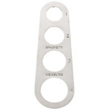 GZSYWZ Spaghetti Measurer Tool - Stainless Steel Pasta Portion Measure Tool 4-Holes Spaghetti Noodle Measuring Ruler Portion Control Tool