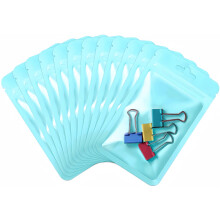 Rimiko 50pcs Clear Ziplock Bags, Resealable Sample Bags, Small Plastic Bag with Hanging Hole, Reusable Zip Pouches for Sample Packaging, Retail, Food