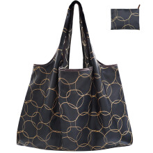 FenFang Reusable Shopping Bags Foldable, Extra Large Grocery Bag, Washable Eco Friendly Pocket Shopper Bag, Lightweight Handbag Tote Bag Portable