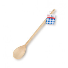 Tala Waxed Wooden Spoon, 40.5 cm, Extra-Long Beechwood Cooking Spoon, Durable, Heat-Resistant & Safe for Non-Stick Cookware, Beige