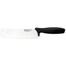 Rockingham Forge Range 17.5cm Nakiri Knife - Lightweight Sharp Stainless Steel Kitchen Knives with Black Handle