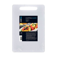 Chef Aid White Poly Chopping Board, Multipurpose Anti-Slip Surface, Easy Clean and Dishwasher Safe with Handle, 35 x 24cm, Other Colour Options