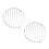 Small Round Cooling Rack 2 Pack - 7 x 7 inches ? Stainless Steel 1
